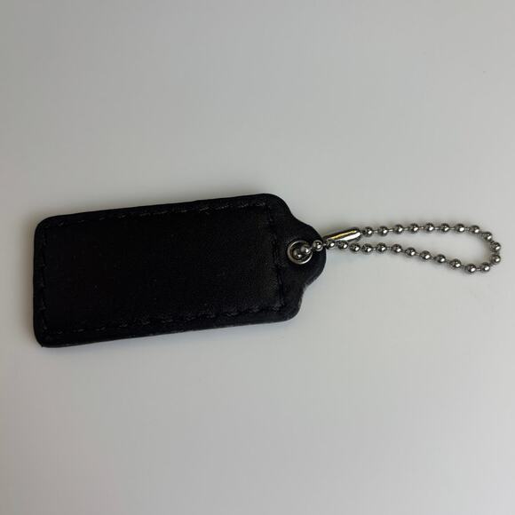 COACH Dark Brown Replacement Purse Handbag Hang Tag Silver Tone Hardware - Picture 2 of 2